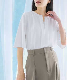 【アーバンリサーチ ロッソ/URBAN RESEARCH ROSSO】の2WAYウォッシャブルフレアスリーブブラウス 人気、トレンドファッション・服の通販 founy(ファニー) ファッション Fashion レディースファッション Fashion for Women トップス・カットソー Cut & Sew Tops シャツ・ブラウス・オフィスカジュアル Elegant Blouses & Button-Ups 2025年 2025 2025春夏・S/S Spring/Summer 2025 SS25 アクセサリー Fashion Accessories ウォッシャブル Machine Washable スリーブ Sleeve, Long Sleeve / Short Sleeve フレア Flare, Flared 夏 Summer S/S・春夏 SS, Spring/Summer, Warm Season 洗える Machine Washable |ID:prp329100004545725