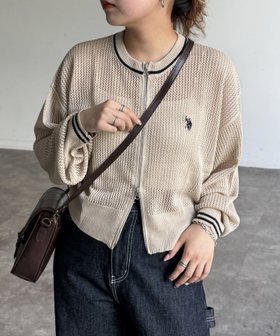 【シーピーシーエム/CPCM】の【U.S. POLO ASSN.】クルーネックメッシュカーディガン 人気、トレンドファッション・服の通販 founy(ファニー) ファッション Fashion レディースファッション WOMEN トップス・カットソー Tops/Tshirt カーディガン Cardigans イタリア Italy 春 Spring 腕時計 Watch コレクション Collection コンパクト Compact タンク Tank ダウン Down メッシュ Mesh メンズ Mens S/S・春夏 Ss・Spring/Summer 夏 Summer エレガント 上品 Elegant |ID:prp329100004545736