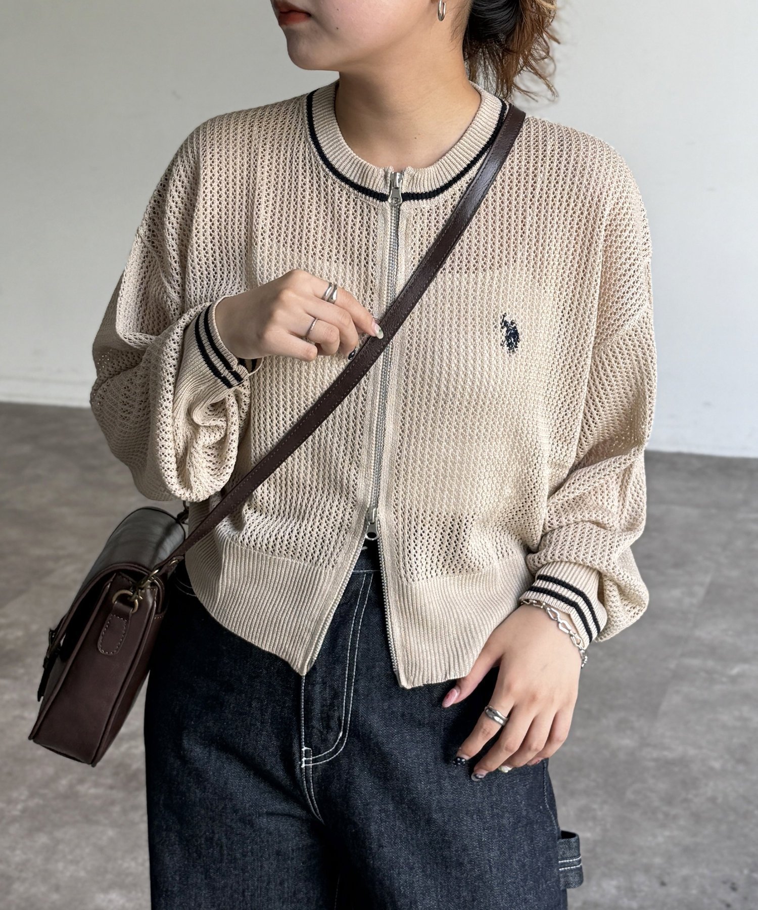 【シーピーシーエム/CPCM】の【U.S. POLO ASSN.】クルーネックメッシュカーディガン インテリア・キッズ・メンズ・レディースファッション・服の通販 founy(ファニー) 　ファッション　Fashion　レディースファッション　WOMEN　トップス・カットソー　Tops/Tshirt　カーディガン　Cardigans　イタリア　Italy　春　Spring　腕時計　Watch　コレクション　Collection　コンパクト　Compact　タンク　Tank　ダウン　Down　メッシュ　Mesh　メンズ　Mens　S/S・春夏　Ss・Spring/Summer　夏　Summer　エレガント 上品　Elegant　オフホワイト|ID: prp329100004545736 ipo3291000000032346839