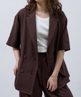【コロニートゥーワンスリーナイン/COLONY 2139】のテックリネン半袖テーラードジャケット 人気、トレンドファッション・服の通販 founy(ファニー) ファッション Fashion レディースファッション WOMEN アウター Coat Outerwear ジャケット Jackets テーラードジャケット Tailored Jackets おすすめ Recommend ストレート Straight セットアップ Set Up バランス Balance ベーシック Basic リネン Linen 半袖 Short Sleeve 羽織 Haori |ID:prp329100004545752