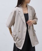 【コロニートゥーワンスリーナイン/COLONY 2139】のテックリネン半袖テーラードジャケット 人気、トレンドファッション・服の通販 founy(ファニー) ファッション Fashion レディースファッション WOMEN アウター Coat Outerwear ジャケット Jackets テーラードジャケット Tailored Jackets おすすめ Recommend ストレート Straight セットアップ Set Up バランス Balance ベーシック Basic リネン Linen 半袖 Short Sleeve 羽織 Haori thumbnail グレージュ|ID: prp329100004545752 ipo3291000000032345904