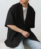 【コロニートゥーワンスリーナイン/COLONY 2139】のテックリネン半袖テーラードジャケット 人気、トレンドファッション・服の通販 founy(ファニー) ファッション Fashion レディースファッション WOMEN アウター Coat Outerwear ジャケット Jackets テーラードジャケット Tailored Jackets おすすめ Recommend ストレート Straight セットアップ Set Up バランス Balance ベーシック Basic リネン Linen 半袖 Short Sleeve 羽織 Haori thumbnail ブラック|ID: prp329100004545752 ipo3291000000032345906