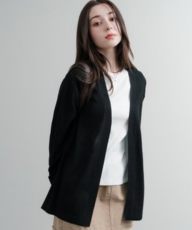 【ロッキーモンロー/Rocky Monroe】のリネンライク サマーニット 鹿の子編み ボタンレスカーディガン 人気、トレンドファッション・服の通販 founy(ファニー) ファッション Fashion レディースファッション WOMEN トップス・カットソー Tops/Tshirt ニット Knit Tops カーディガン Cardigans カーディガン Cardigan 巾着 Purse 鹿の子 Pique サマー Summer スラックス Slacks バランス Balance 半袖 Short Sleeve メンズ Mens ルーズ Loose ワイド Wide 再入荷 Restock/Back In Stock/Re Arrival おすすめ Recommend エレガント 上品 Elegant |ID:prp329100004545755