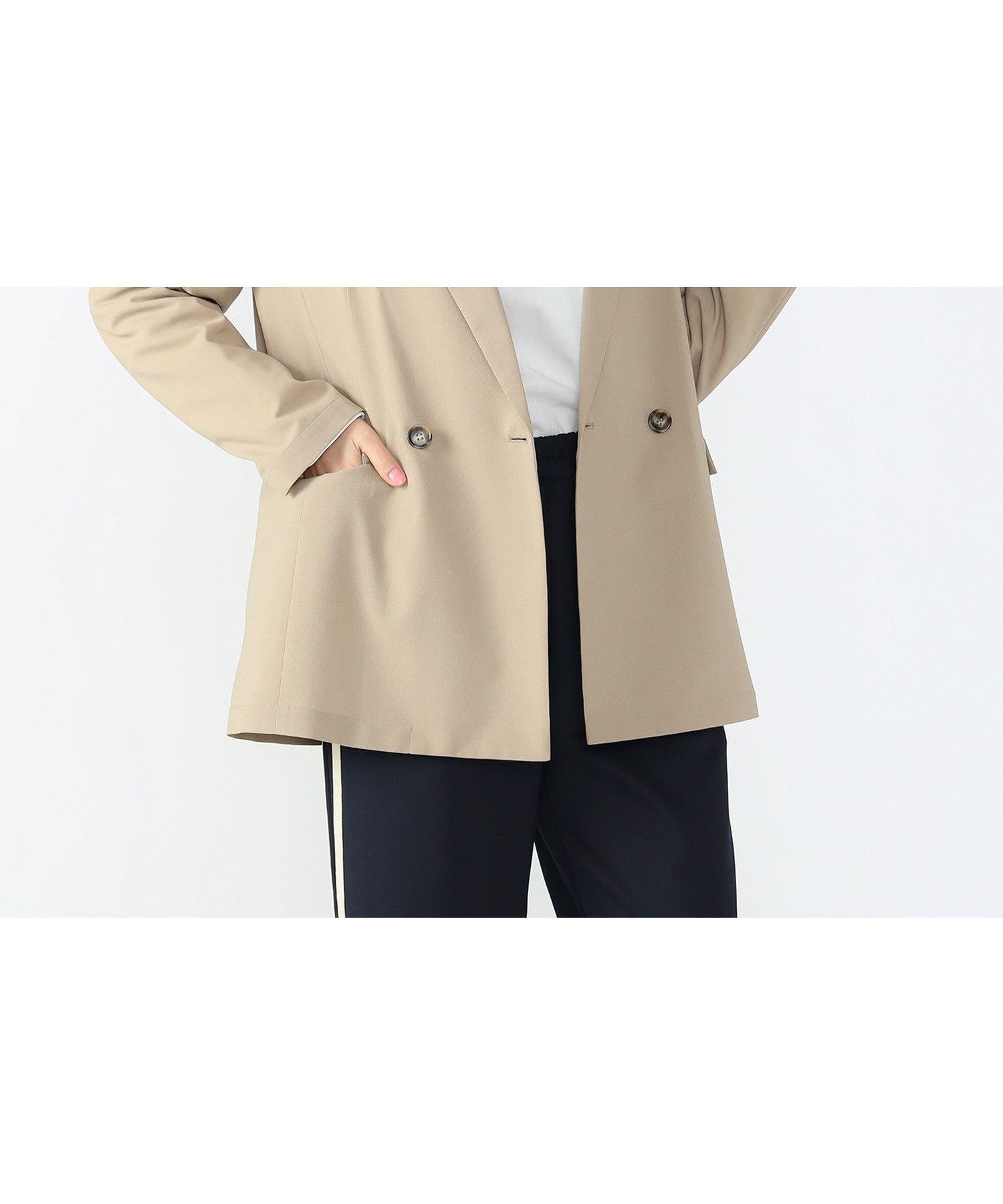 【ビームス ハート/BEAMS HEART】の【6/5新規値下げ】【洗濯機洗い可】シアー ダブルジャケット 25SS インテリア・キッズ・メンズ・レディースファッション・服の通販 founy(ファニー) 　ファッション　Fashion　レディースファッション　WOMEN　アウター　Coat Outerwear　ジャケット　Jackets　2025年　2025　2025春夏・S/S　Ss,Spring/Summer,2025　シアー　Sheer　ジャケット　Jacket　ダブル　Double　トレンド　Trend　エレガント 上品　Elegant　夏　Summer　春　Spring　S/S・春夏　Ss・Spring/Summer　BEIGE|ID: prp329100004545764 ipo3291000000032361626