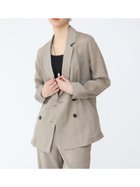 【ラシュッド/LASUD】のリネンテーラードジャケット 人気、トレンドファッション・服の通販 founy(ファニー) ファッション Fashion レディースファッション WOMEN アウター Coat Outerwear ジャケット Jackets テーラードジャケット Tailored Jackets サマー Summer ジャケット Jacket ダブル Double ベーシック Basic ロング Long エレガント 上品 Elegant thumbnail サンドベージュ|ID: prp329100004545804 ipo3291000000032119884