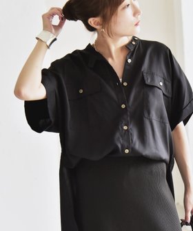 【シップス フォー ウィメン/SHIPS】のquaranciel 手洗い可能 バンドカラー ハーフスリーブ ポケット ワーク シャツ 人気、トレンドファッション・服の通販 founy(ファニー) ファッション Fashion レディースファッション Fashion for Women トップス・カットソー Cut & Sew Tops シャツ・ブラウス・オフィスカジュアル Elegant Blouses & Button-Ups ヴィンテージ Vintage Style 春 Spring 洗える Machine Washable シアー Sheer, See-Through ショート Short, Short Length スラックス Slacks, Dress Pants スリット Slit, Slit Detail スリーブ Sleeve, Long Sleeve / Short Sleeve とろみ Fluid, Flowy Fabric タイトスカート Pencil Skirt, Tight Skirt デニム Denim, Jeans Material ハーフ Half, Half-Length パッチ Patch, Appliqué フロント Front, Front Design ポケット Pocket, Pocket Detail ワーク Workwear, Utility Style S/S・春夏 SS, Spring/Summer, Warm Season おすすめ Recommended / Our Picks 夏 Summer 2025年 2025 2025春夏・S/S Spring/Summer 2025 SS25 |ID:prp329100004545812