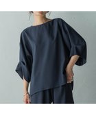 【メイソングレイ/MAYSON GREY】のタックワイドスリーブボートネックブラウス≪洗濯機で洗える≫ 人気、トレンドファッション・服の通販 founy(ファニー) ファッション Fashion レディースファッション WOMEN トップス・カットソー Tops/Tshirt シャツ/ブラウス Shirts/Blouses 洗える Washable カーゴパンツ Cargo Pants ストレッチ Stretch スリーブ Sleeve セットアップ Set Up デニム Denim ボーダー Border ワイド Wide thumbnail ネイビー|ID: prp329100004545814 ipo3291000000032277723