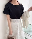 【マジェスティック レゴン/MAJESTIC LEGON】のスカラップデザイントップス 人気、トレンドファッション・服の通販 founy(ファニー) ファッション Fashion レディースファッション Fashion for Women トップス・カットソー Cut & Sew Tops おすすめ Recommended / Our Picks インナー Innerwear キャミワンピース Cami Dress, Slip Dress スカラップ Scallop, Scalloped Edge ダウン Down, Puffer デコルテ Décolleté, Neckline デニム Denim, Jeans Material ビスチェ Bustier, Corset Top フィット Fit, Slim Fit フェミニン Feminine, Girly ボトム Bottoms, Lower Wear 再入荷 Restock / Back in Stock thumbnail ブラック|ID: prp329100004545817 ipo3291000000033833652