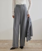 【ロペ/ROPE'】の【WEB・一部店舗限定】リネンライク ベルテッドワイドパンツ【セットアップ対応】/洗える 人気、トレンドファッション・服の通販 founy(ファニー) ファッション Fashion レディースファッション WOMEN セットアップ Setup パンツ Pants 洗える Washable シャンブレー Chambray ショート Short ジャケット Jacket セットアップ Set Up ダブル Double ポケット Pocket ワイド Wide おすすめ Recommend エレガント 上品 Elegant thumbnail グレー(07)|ID: prp329100004545844 ipo3291000000032286020