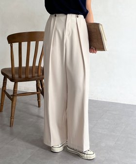 【シェトワ/Chez toi】の【マイナス3キロ見え】【オン/オフ使える】タック麻ライクパンツ 人気、トレンドファッション・服の通販 founy(ファニー) ファッション Fashion レディースファッション Fashion for Women パンツ Pants & Trousers シンプル Simple, Minimal センター Center, Center Line バランス Balance, Style Balance フレア Flare, Flared ミックス Mix, Mixed Style リラックス Relax, Relaxed Fit プチプライス・低価格 Affordable / Budget Price おすすめ Recommended / Our Picks |ID:prp329100004545848