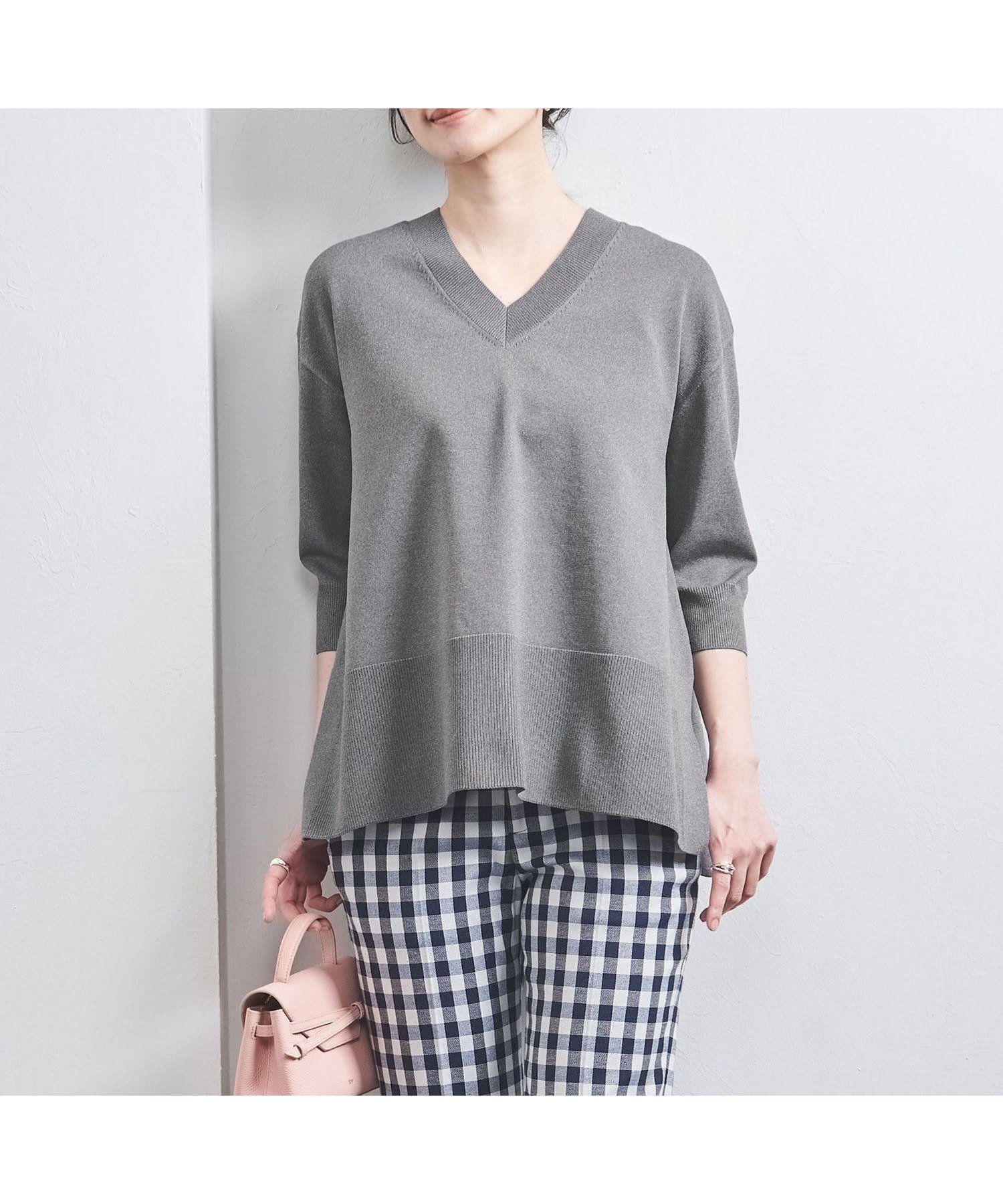 【ユナイテッドアローズ/UNITED ARROWS】のミニマル 2WAY 6SL ニット インテリア・キッズ・メンズ・レディースファッション・服の通販 founy(ファニー) 　ファッション　Fashion　レディースファッション　Fashion for Women　トップス・カットソー　Cut & Sew Tops　ニット　Knit Tops & Sweaters　カーディガン　Cardigan, Knitwear　ストレート　Straight, Straight Cut　スリット　Slit, Slit Detail　ボーダー　Border, Stripe　ラウンド　Round, Round Neck　人気　Popular, Best Seller　MD.GRAY|ID: prp329100004545849 ipo3291000000033024479