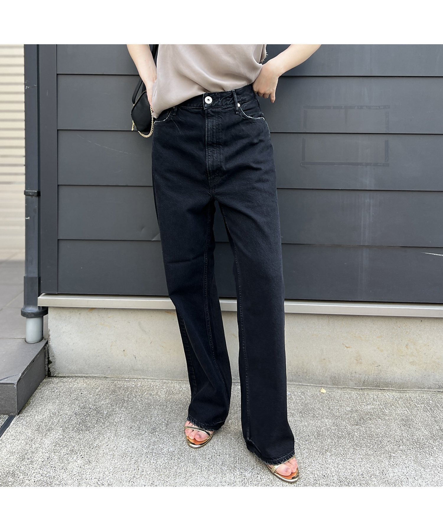 【ルージュヴィフラクレ/Rouge vif la cle】の【upper hights/アッパーハイツ】THE OLIVIA リラックスワイ インテリア・キッズ・メンズ・レディースファッション・服の通販 founy(ファニー) 　ファッション　Fashion　レディースファッション　Fashion for Women　クール　Cool, Chic　サンダル　Sandals, Summer Shoes　シンプル　Simple, Minimal　スニーカー　Sneakers, Trainers　ビンテージ　Vintage, Retro Style　フィット　Fit, Slim Fit　リラックス　Relax, Relaxed Fit　ワイド　Wide, Wide Fit　ブラック|ID: prp329100004545882 ipo3291000000033281706