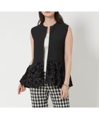 【ユナイテッドアローズ/UNITED ARROWS】のフラワー サテン コンビ ベスト 人気、トレンドファッション・服の通販 founy(ファニー) ファッション Fashion レディースファッション Fashion for Women アウター Coat / Outerwear Collection トップス・カットソー Cut & Sew Tops ベスト&ジレ / 重ね着スタイル Vests & Gilets おすすめ Recommended / Our Picks コンビ Combo, Combination Style サテン Satin, Glossy Fabric スリム Slim, Slim Fit チュール Tulip, Tulip Motif フラワー Flower, Floral ベスト Vest, Waistcoat ミラノリブ Milano Rib, Milano Stitch エレガント 上品 Elegant thumbnail BLACK|ID: prp329100004545902 ipo3291000000033361273
