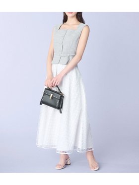 【セルフォード/CELFORD】の【限定カラーあり】ジレ チュールスカート 人気、トレンドファッション・服の通販 founy(ファニー) ファッション Fashion レディースファッション Fashion for Women アウター Coat / Outerwear Collection キルト Quilt, Quilted Fabric サマー Summer, Summer Style スクエア Square, Square Shape ツイード Twill, Twill Weave ノースリーブ Sleeveless, No-Sleeve パターン Pattern, Design Print ミックス Mix, Mixed Style エレガント 上品 Elegant |ID:prp329100004545913
