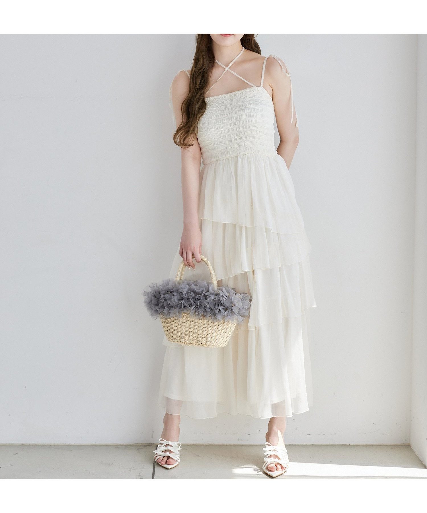 【ナイスクラップ/NICE CLAUP】のティアードシアーロングワンピ 人気、トレンドファッション・服の通販 founy(ファニー) 　ファッション　Fashion　レディースファッション　WOMEN　ワンピース　Dress　2025年　2025　2025春夏・S/S　Ss,Spring/Summer,2025　おすすめ　Recommend　インナー　Inner　キャップ　Cap　サンダル　Sandals　シアー　Sheer　シェイプ　Shape　シャーリング　Shirring　スポーツ　Sports　セットアップ　Set Up　ダウン　Down　チューブ　Tube　ロング　Long　夏　Summer　 other-1|ID: prp329100004545926 ipo3291000000032252610