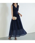【ココモモ/COCOMOMO】のパーティードレス カシュクールワンピース 長袖ノースリーブ選べるタイプ 袖なし・ネイビー|ID: prp329100004545943 ipo3291000000033817309