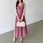 【ココモモ/COCOMOMO】のパーティードレス カシュクールワンピース 長袖ノースリーブ選べるタイプ 袖なし・ピンク|ID: prp329100004545943 ipo3291000000033817311