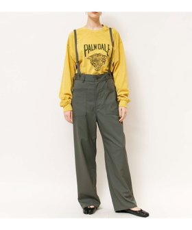 【ジョンブルプライベートラボ/Johnbull Private labo】のJohnbull/37.5アーミーサスペンダーパンツ 人気、トレンドファッション・服の通販 founy(ファニー) ファッション Fashion レディースファッション WOMEN パンツ Pants カーゴパンツ Cargo Pants 抗菌 Antibacterial サスペンダー Suspenders ストレッチ Stretch ストレート Straight デニム Denim プリント Print ポケット Pocket ワイド Wide ワンポイント One Point エレガント 上品 Elegant |ID:prp329100004545949
