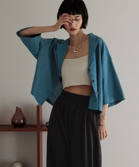 【ローリーズファーム/LOWRYS FARM】 ノルマンディショートシャツ人気、トレンドファッション・服の通販 founy(ファニー) ファッション Fashion レディースファッション Ladies' Fashion Online トップス・カットソー Tops/Tshirt シャツ/ブラウス Shirts/Blouses おすすめ Recommend キャミ Cami ショート Short バランス Balance フランス France リネン Linen ワイド Wide 定番 Standard |ID:prp329100004546003
