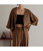 【ローリーズファーム/LOWRYS FARM】のノルマンディショートシャツ 人気、トレンドファッション・服の通販 founy(ファニー) ファッション Fashion レディースファッション Ladies' Fashion Online トップス・カットソー Tops/Tshirt シャツ/ブラウス Shirts/Blouses おすすめ Recommend キャミ Cami ショート Short バランス Balance フランス France リネン Linen ワイド Wide 定番 Standard thumbnail ブラウン|ID: prp329100004546003 ipo3291000000032645047