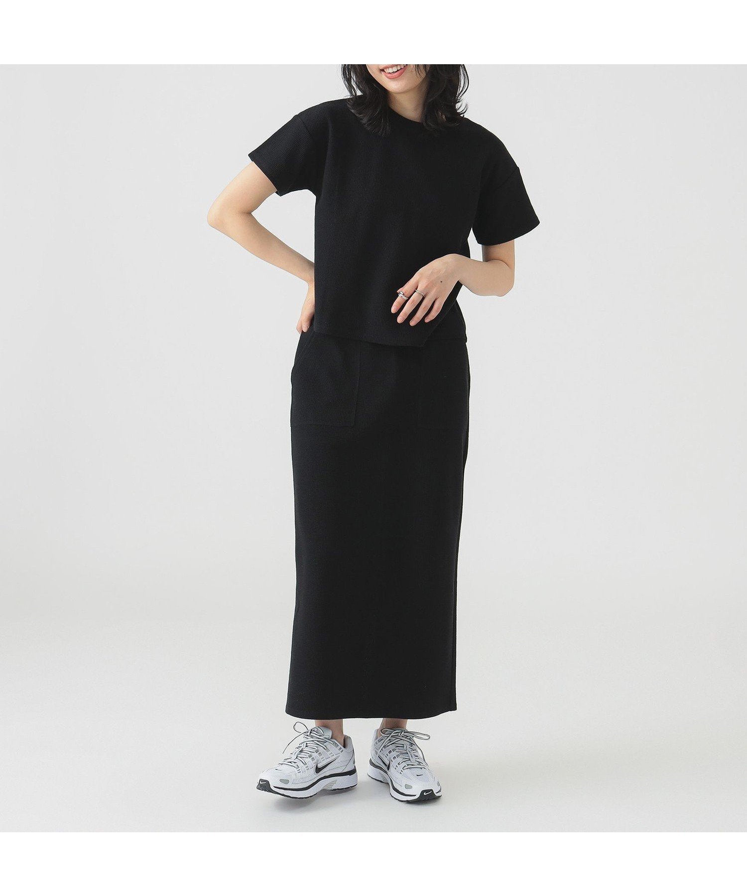 【ビーミングライフストアバイビームス/B:MING LIFE STORE by BEAMS】の【2点セット】2WAY サーマル セットアップ(S~M) 25SS ウォッシャブル 楽ちん 旅行 リラックス インテリア・キッズ・メンズ・レディースファッション・服の通販 founy(ファニー) 　ファッション　Fashion　レディースファッション　WOMEN　セットアップ　Setup　ウォッシャブル　Washable　サーマル　Thermal　シンプル　Simple　ストレート　Straight　スリット　Slit　セットアップ　Set Up　ボトム　Bottom　ポケット　Pocket　リラックス　Relax　楽ちん　Easy　旅行　Travel　2025年　2025　2025春夏・S/S　Ss,Spring/Summer,2025　BLACK|ID: prp329100004546008 ipo3291000000032121139