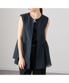 【アナイ/ANAYI】のオーガンペプラムギャザージレ navy|ID: prp329100004546009 ipo3291000000032677395