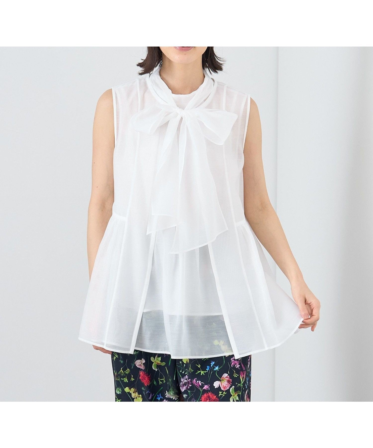 【アナイ/ANAYI】のオーガンペプラムギャザージレ インテリア・キッズ・メンズ・レディースファッション・服の通販 founy(ファニー) 　ファッション　Fashion　レディースファッション　Ladies' Fashion Online　アウター　Coat Outerwear　トップス・カットソー　Tops/Tshirt　ベスト/ジレ　Gilets/Vests　インナー　Inner　オーガンジー　Organdy　ギャザー　Gather　シアー　Sheer　ショート　Short　タンク　Tank　バランス　Balance　パイピング　Piping　フラワー　Flower　ボトム　Bottom　ロング　Long　S/S・春夏　Ss・Spring/Summer　再入荷　Restock/Back In Stock/Re Arrival　夏　Summer　white|ID: prp329100004546009 ipo3291000000032677399