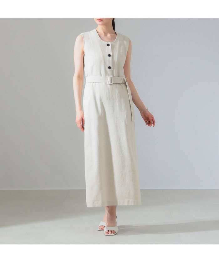 【デミルクス ビームス/Demi-Luxe BEAMS】のスラブネップ ノースリーブ ワンピース インテリア・キッズ・メンズ・レディースファッション・服の通販 founy(ファニー) https://founy.com/ ファッション Fashion レディースファッション Fashion for Women ワンピース Dresses おすすめ Recommended / Our Picks カットソー Cut and Sewn Top ストレッチ Stretch, Stretchy Fabric スリット Slit, Slit Detail ネップ Nepp, Slub Yarn ノースリーブ Sleeveless, No-Sleeve フロント Front, Front Design リネン Linen, Linen Fabric ロング Long, Long-Length エレガント 上品 Elegant |ID: prp329100004546039 ipo3291000000032751261