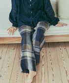 【アーバンリサーチ ドアーズ/URBAN RESEARCH DOORS】のリネンチェックイージーパンツ NAVY|ID: prp329100004546060 ipo3291000000032300446