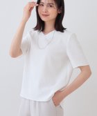【インディヴィ/INDIVI】の【日本製/インポート素材】フクレジャカードブラウス 人気、トレンドファッション・服の通販 founy(ファニー) ファッション Fashion レディースファッション Fashion for Women トップス・カットソー Cut & Sew Tops シャツ・ブラウス・オフィスカジュアル Elegant Blouses & Button-Ups おすすめ Recommended / Our Picks インナー Innerwear コンパクト Compact, Small Size シンプル Simple, Minimal ジャカード／ジャガード Jacquard, Woven Pattern ジャケット Jacket, Outerwear ストレッチ Stretch, Stretchy Fabric センター Center, Center Line 夏 Summer 日本製 Made In Japan ビジネス 仕事 通勤 Business / Work / Commuting thumbnail ホワイト|ID: prp329100004546082 ipo3291000000033226008