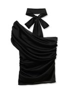 【スナイデル/SNIDEL】のギャザーアシメカットプルオーバー BLK[009]|ID:prp329100004546101