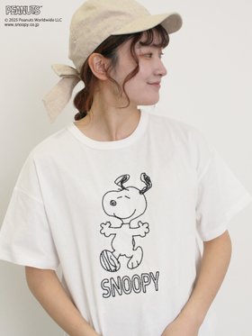 【サマンサモスモス/Samansa Mos2】の【PEANUTS*Samansa Mos2】ぽこぽこ刺繍Tee 人気、トレンドファッション・服の通販 founy(ファニー) ファッション Fashion レディースファッション Fashion for Women キャラクター Character, Licensed Characters シンプル Simple, Minimal バランス Balance, Style Balance ベーシック Basic, Essential |ID:prp329100004546117