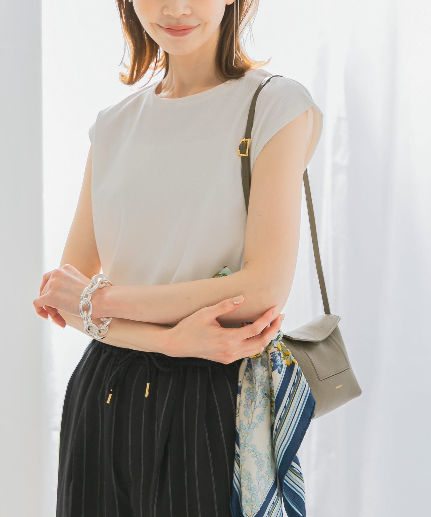 【アーバンリサーチ ロッソ/URBAN RESEARCH ROSSO】の汗染防止フレンチリブTシャツ 人気、トレンドファッション・服の通販 founy(ファニー) 　ファッション　Fashion　レディースファッション　WOMEN　トップス・カットソー　Tops/Tshirt　シャツ/ブラウス　Shirts/Blouses　ロング / Tシャツ　T-Shirts　2025年　2025　2025春夏・S/S　Ss,Spring/Summer,2025　インナー　Inner　カットソー　Cut And Sew　シンプル　Simple　ジャケット　Jacket　スリーブ　Sleeve　フレンチ　French　夏　Summer　抗菌　Antibacterial　S/S・春夏　Ss・Spring/Summer　 other-1|ID: prp329100004546122 ipo3291000000032306728