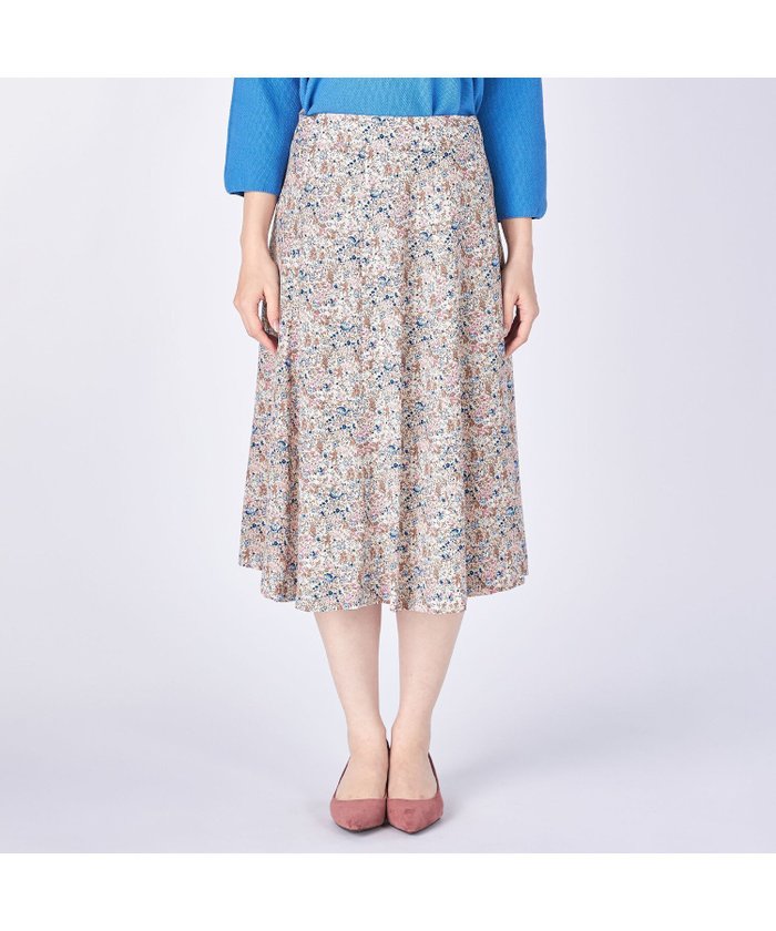 【キース/KEITH】のGarden Bloomsスカート インテリア・キッズ・メンズ・レディースファッション・服の通販 founy(ファニー) https://founy.com/ ファッション Fashion レディースファッション WOMEN スカート Skirt エレガント 上品 Elegant サイドジップ Side Zip ドレープ Drape フェミニン Feminine フレア Flare フロント Front |ID: prp329100004546133 ipo3291000000032121809