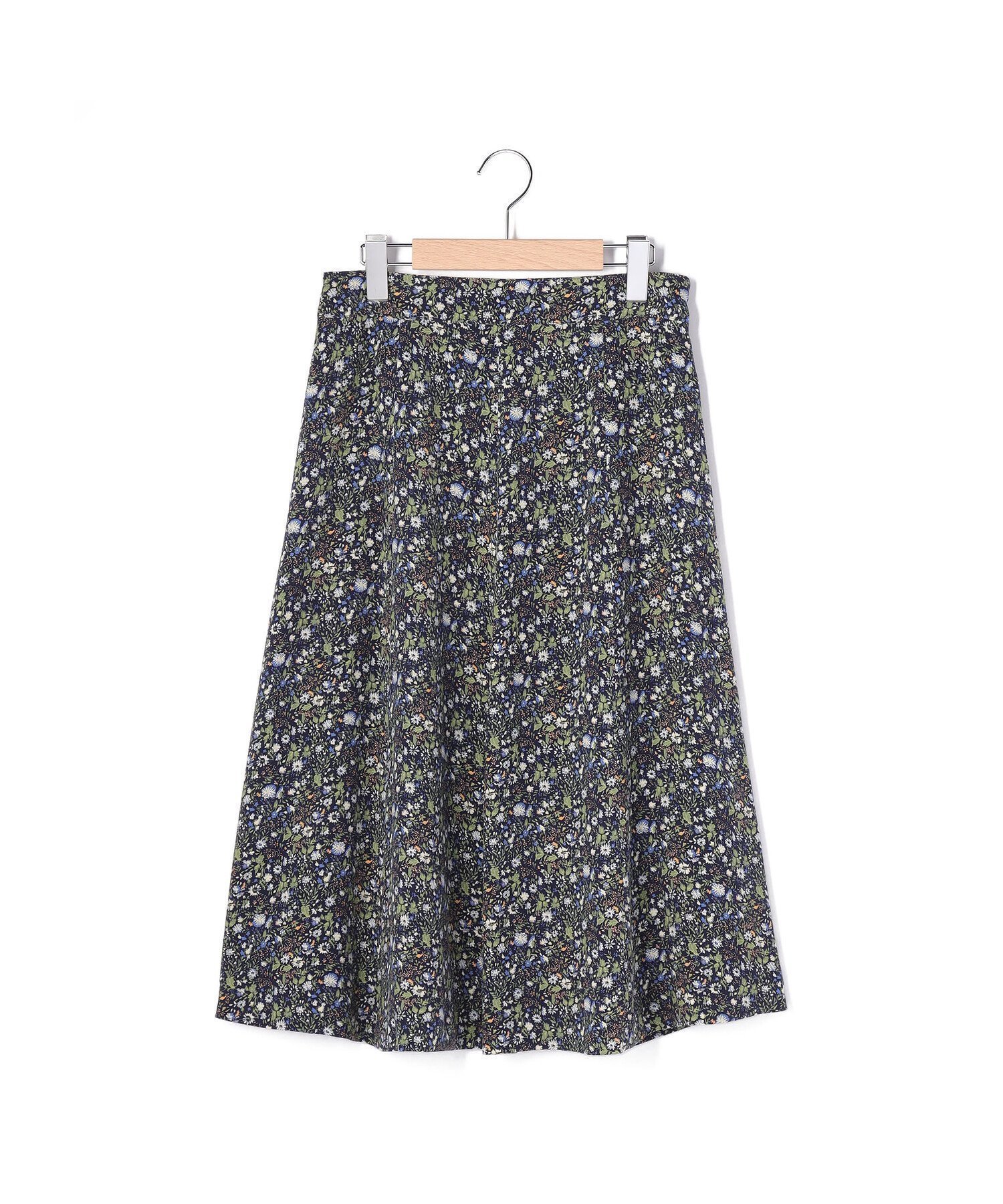 【キース/KEITH】のGarden Bloomsスカート インテリア・キッズ・メンズ・レディースファッション・服の通販 founy(ファニー) 　ファッション　Fashion　レディースファッション　WOMEN　スカート　Skirt　エレガント 上品　Elegant　サイドジップ　Side Zip　ドレープ　Drape　フェミニン　Feminine　フレア　Flare　フロント　Front　ネイビー|ID: prp329100004546133 ipo3291000000032121813