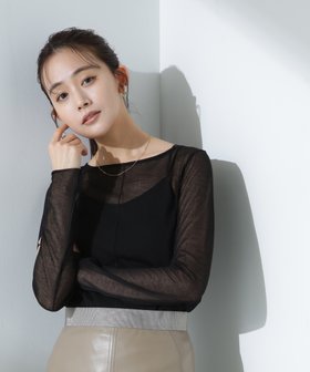 【ナノ ユニバース/nano universe】の梨地シアーカットトップス 人気、トレンドファッション・服の通販 founy(ファニー) ファッション Fashion レディースファッション WOMEN トップス・カットソー Tops/Tshirt インナー Inner ウォッシャブル Washable カーディガン Cardigan ネックレス Necklace ビスチェ Bustier A/W・秋冬 Aw・Autumn/Winter・Fw・Fall-Winter おすすめ Recommend エレガント 上品 Elegant 2025年 2025 2025春夏・S/S Ss,Spring/Summer,2025 |ID:prp329100004546134