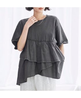 【コーエン/COEN】のピグメントフリルドッキングT 人気、トレンドファッション・服の通販 founy(ファニー) ファッション Fashion レディースファッション WOMEN おすすめ Recommend ドッキング Docking バランス Balance フリル Frills ヴィンテージ Vintage 夏 Summer 春 Spring S/S・春夏 Ss・Spring/Summer |ID:prp329100004546156