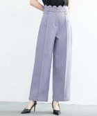 【セゾンドパピヨン/SAISON DE PAPILLON】のスカラップウエストワイドパンツ 人気、トレンドファッション・服の通販 founy(ファニー) ファッション Fashion レディースファッション WOMEN パンツ Pants スカラップ Scalloped フロント Front ワイド Wide エレガント 上品 Elegant thumbnail ラベンダー|ID: prp329100004546161 ipo3291000000032251605