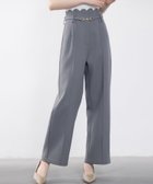 【セゾンドパピヨン/SAISON DE PAPILLON】のスカラップウエストワイドパンツ 人気、トレンドファッション・服の通販 founy(ファニー) ファッション Fashion レディースファッション WOMEN パンツ Pants スカラップ Scalloped フロント Front ワイド Wide エレガント 上品 Elegant thumbnail チャコール|ID: prp329100004546161 ipo3291000000032251610