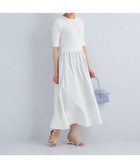 【その他のブランド/Other】のタフタ ドッキング ニット ワンピース ホワイト -ウォッシャブル- WHITE|ID: prp329100004546176 ipo3291000000032122026