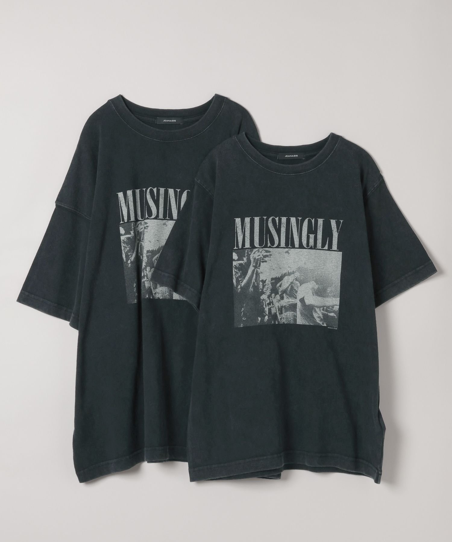 【ジーナシス/JEANASiS】の90sグラフィックヴィンテージプリント TEE インテリア・キッズ・メンズ・レディースファッション・服の通販 founy(ファニー) 　ファッション　Fashion　レディースファッション　Fashion for Women　インナー　Innerwear　サロペット　Overalls, Salopette　シンプル　Simple, Minimal　デニム　Denim, Jeans Material　ビスチェ　Bustier, Corset Top　ビッグ　Big, Oversized　フロント　Front, Front Design　プリント　Print, Printed Pattern　ベスト　Vest, Waistcoat　ベーシック　Basic, Essential　ボトム　Bottoms, Lower Wear　レギュラー　Regular, Standard Fit　ワイド　Wide, Wide Fit　おすすめ　Recommended / Our Picks　夏　Summer　ブラック|ID: prp329100004546245 ipo3291000000032530403