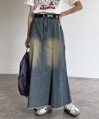 【シーピーシーエム/CPCM】のデニムマーメイドスカート 人気、トレンドファッション・服の通販 founy(ファニー) ファッション Fashion レディースファッション WOMEN スカート Skirt おすすめ Recommend デニム Denim フリンジ Fringe マーメイド Mermaid ヴィンテージ Vintage thumbnail ネイビー|ID: prp329100004546246 ipo3291000000032265865