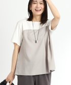 【リフレクト/Reflect】の【夏SALE/UVカット/接触冷感/マシンウォッシュ可能】レイヤード風ジャージブラウス オフホワイト|ID: prp329100004546262 ipo3291000000032679682