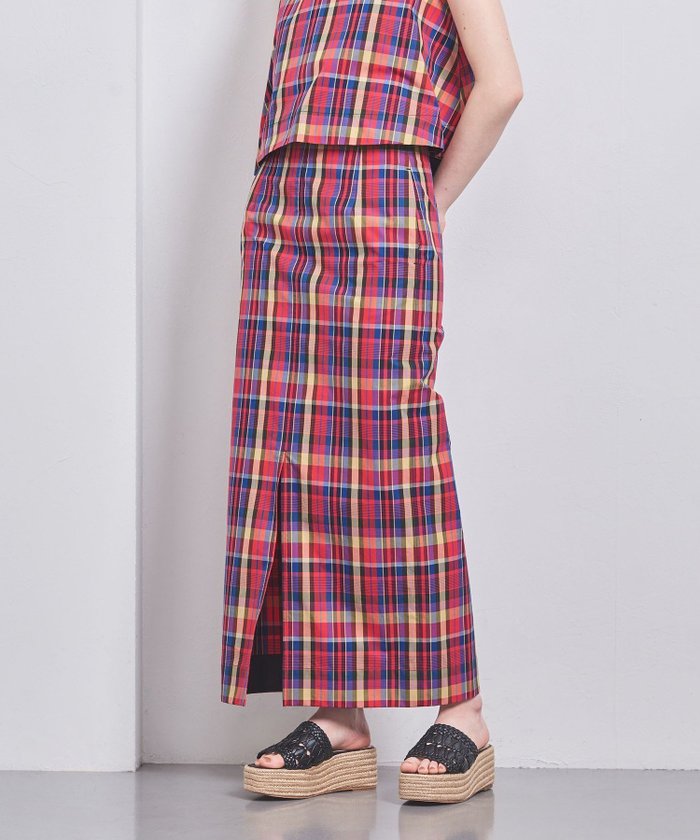 【その他のブランド/Other】のマドラスチェック タイトスカート インテリア・キッズ・メンズ・レディースファッション・服の通販 founy(ファニー) https://founy.com/ ファッション Fashion レディースファッション WOMEN スカート Skirt シンプル Simple タイトスカート Tight Skirt チェック Check ノースリーブ No Sleeve モダン Modern 夏 Summer |ID: prp329100004546275 ipo3291000000032313597