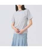 【ビームス ウイメン/BEAMS】の【Tシャツ/レディース/半袖/洗濯可/ダントン】DANTON / ストライプ Tシャツ GREY×WHITE|ID: prp329100004546283 ipo3291000000032730706