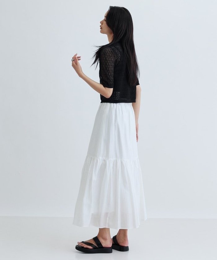 【インディヴィ/INDIVI】のティアードボイルスカート インテリア・キッズ・メンズ・レディースファッション・服の通販 founy(ファニー) https://founy.com/ ファッション Fashion レディースファッション WOMEN スカート Skirt サンダル Sandals シンプル Simple スニーカー Sneakers タンク Tank リラックス Relax |ID: prp329100004546308 ipo3291000000032394546