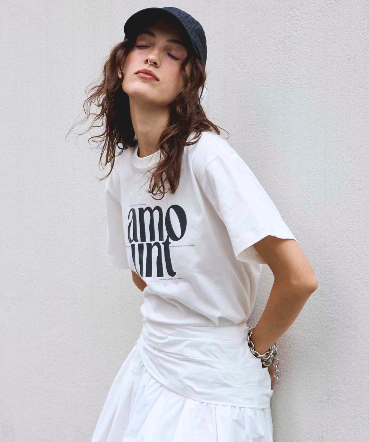 【メゾンスペシャル/MAISON SPECIAL】のamount T-shirt インテリア・キッズ・メンズ・レディースファッション・服の通販 founy(ファニー) 　ファッション　Fashion　レディースファッション　Fashion for Women　トップス・カットソー　Cut & Sew Tops　シャツ・ブラウス・オフィスカジュアル　Elegant Blouses & Button-Ups　ロングTシャツ・Tシャツ　Longline T-Shirts & Tees　シンプル　Simple, Minimal　トレンド　Trend, Trending Now　バランス　Balance, Style Balance　フォルム　Silhouette, Form　プリント　Print, Printed Pattern　ベーシック　Basic, Essential　ラバー　Rubber, Rubber Sole　夏　Summer　WHT|ID: prp329100004546358 ipo3291000000032623306