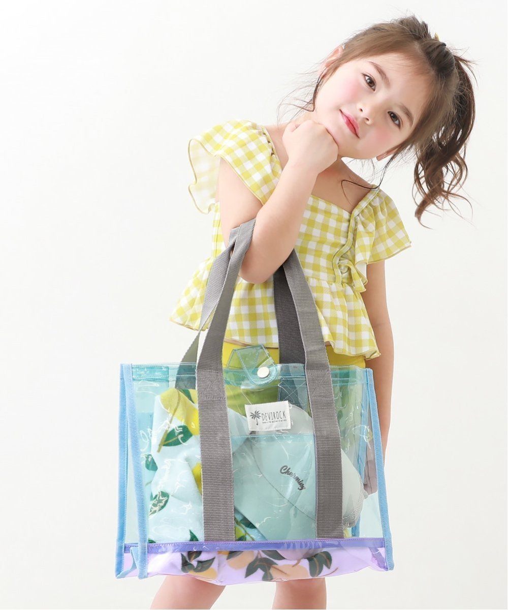 【デビロック/devirock / KIDS】のプールバック トート 水着 プールグッズ ビーチバッグ インテリア・キッズ・メンズ・レディースファッション・服の通販 founy(ファニー) 　ファッション　Fashion　キッズファッション　KIDS　タオル　Towel　ビーチ　Beach　夏　Summer　水着　Swimsuit　006-Lブルー-パープル|ID: prp329100004546367 ipo3291000000032303958