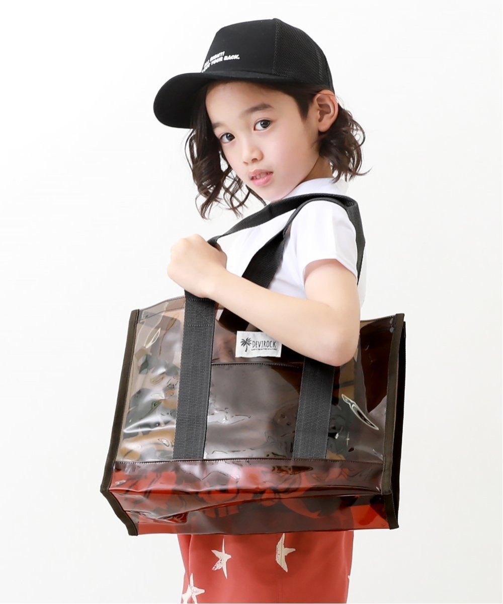 【デビロック/devirock / KIDS】のプールバック トート 水着 プールグッズ ビーチバッグ インテリア・キッズ・メンズ・レディースファッション・服の通販 founy(ファニー) 　ファッション　Fashion　キッズファッション　KIDS　タオル　Towel　ビーチ　Beach　夏　Summer　水着　Swimsuit　010-チャコール-ブラウン|ID: prp329100004546367 ipo3291000000032303961