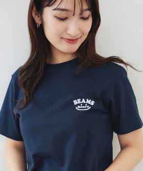 【ビームス ハート/BEAMS HEART】のスマイルロゴ ワンポイント Tシャツ 人気、トレンドファッション・服の通販 founy(ファニー) ファッション Fashion レディースファッション WOMEN トップス・カットソー Tops/Tshirt シャツ/ブラウス Shirts/Blouses ロング / Tシャツ T-Shirts カーディガン Cardigan シンプル Simple デニム Denim 定番 Standard 人気 Popularity フィット Fit フェルト Felt プリント Print ベーシック Basic 羽織 Haori レギュラー Regular ワイド Wide ワンポイント One Point おすすめ Recommend |ID:prp329100004546398